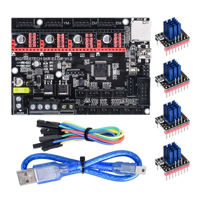 BIGTREETECH SKR mini E3 V1.2 Control Board 32Bit With TMC2209 UART Driver 3D Printer parts skr v1.3 E3 Dip For Creality Ender 3